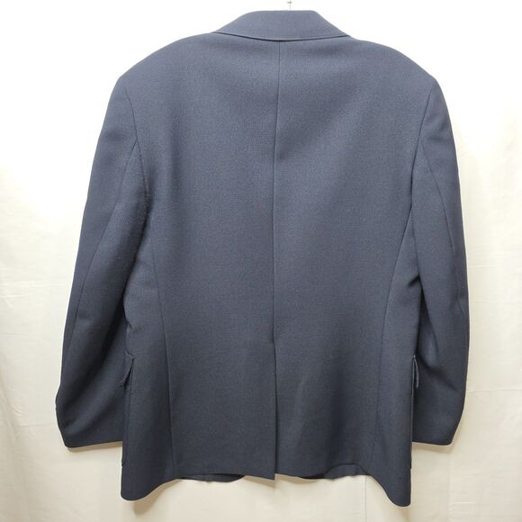 Levi’s Action Suit Blazer Mens 42S Navy Blue Two Button Vintage Sport Coat USA - Picture 2 of 9